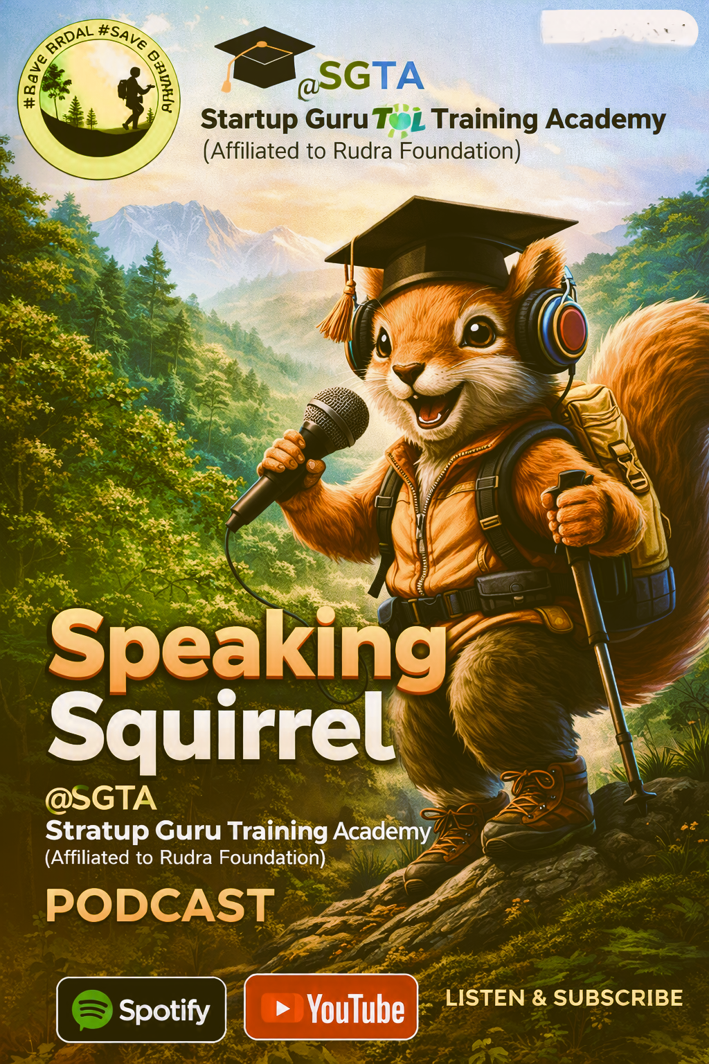 Speaking Squirrel feature flyer