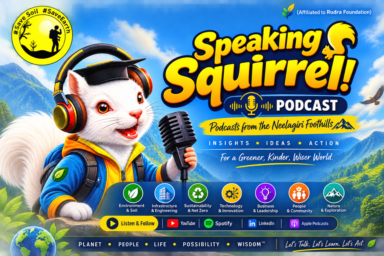 Speaking Squirrel podcast in the Nilgiri landscape