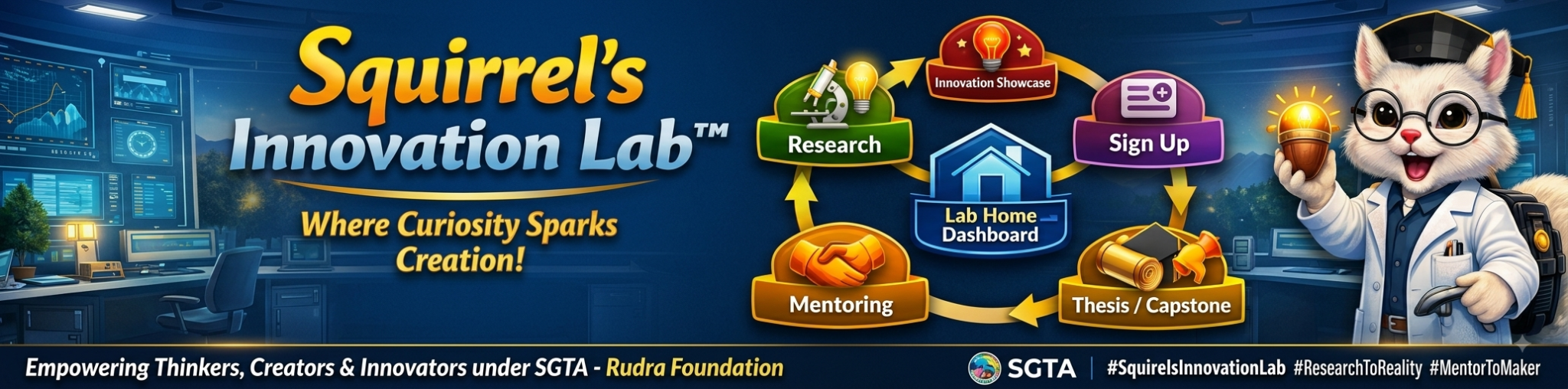 Squirrel's Innovation Lab banner